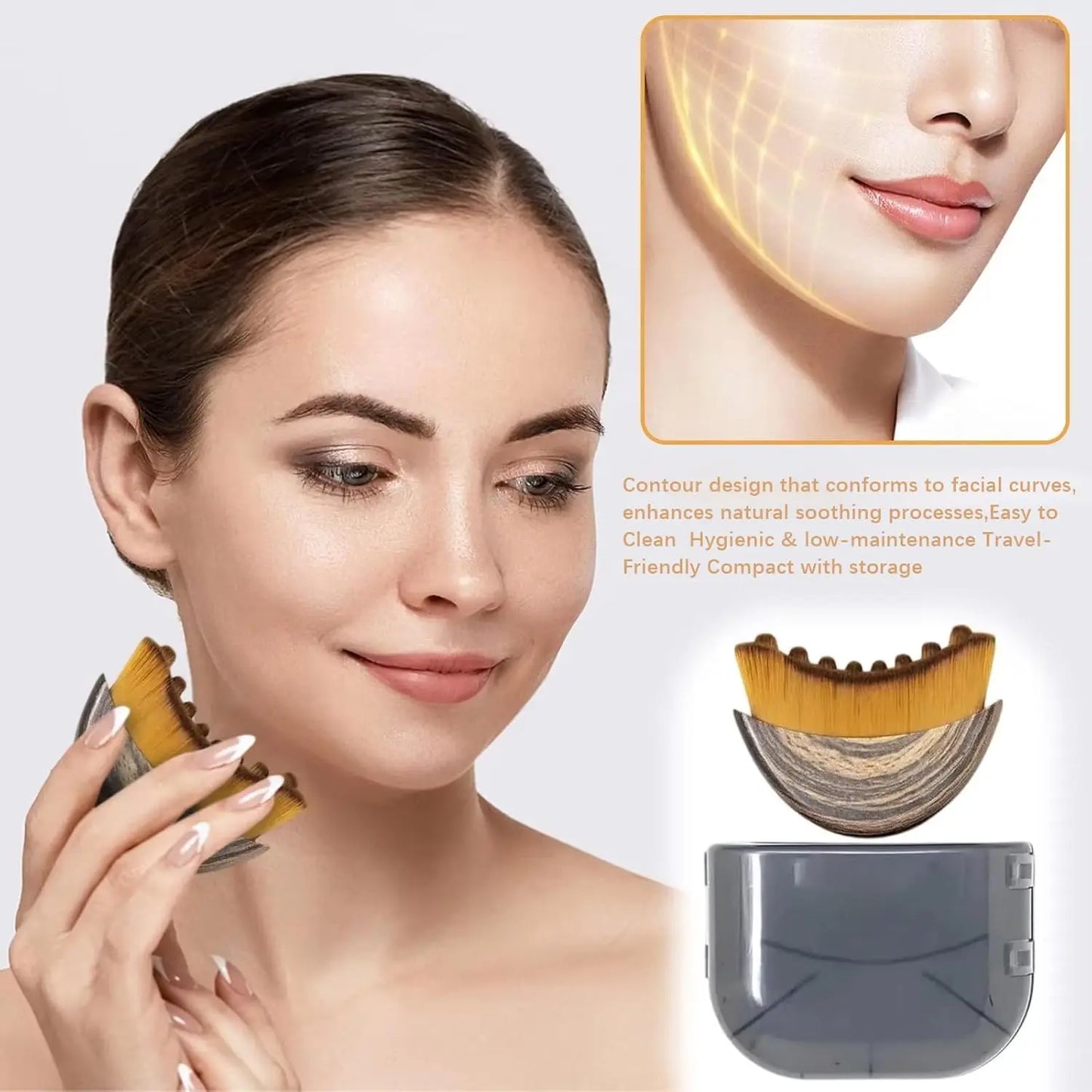 Lymphatic Contour Face Brush – Sculpting & Drainage Massager