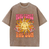 Women's Oversized Washed Cotton Graphic T-Shirt