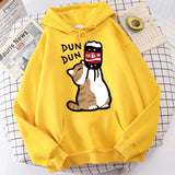 Cartoon Cat "Salary Increase" Hoodie