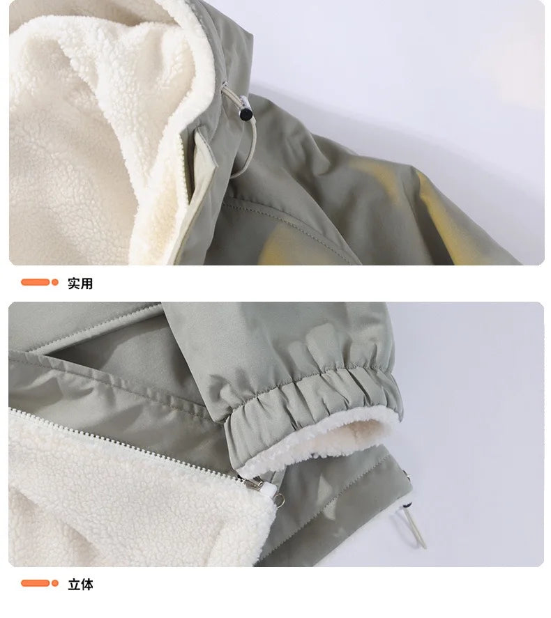 Men’s Fleece-Lined Hooded Winter Jacket