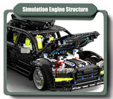 High-tech Expert 2896pcs Audied RS6 Touring Car Model Building Blocks MOC City Sport Car Travel SUV Vehicle Bricks Toys For Kids