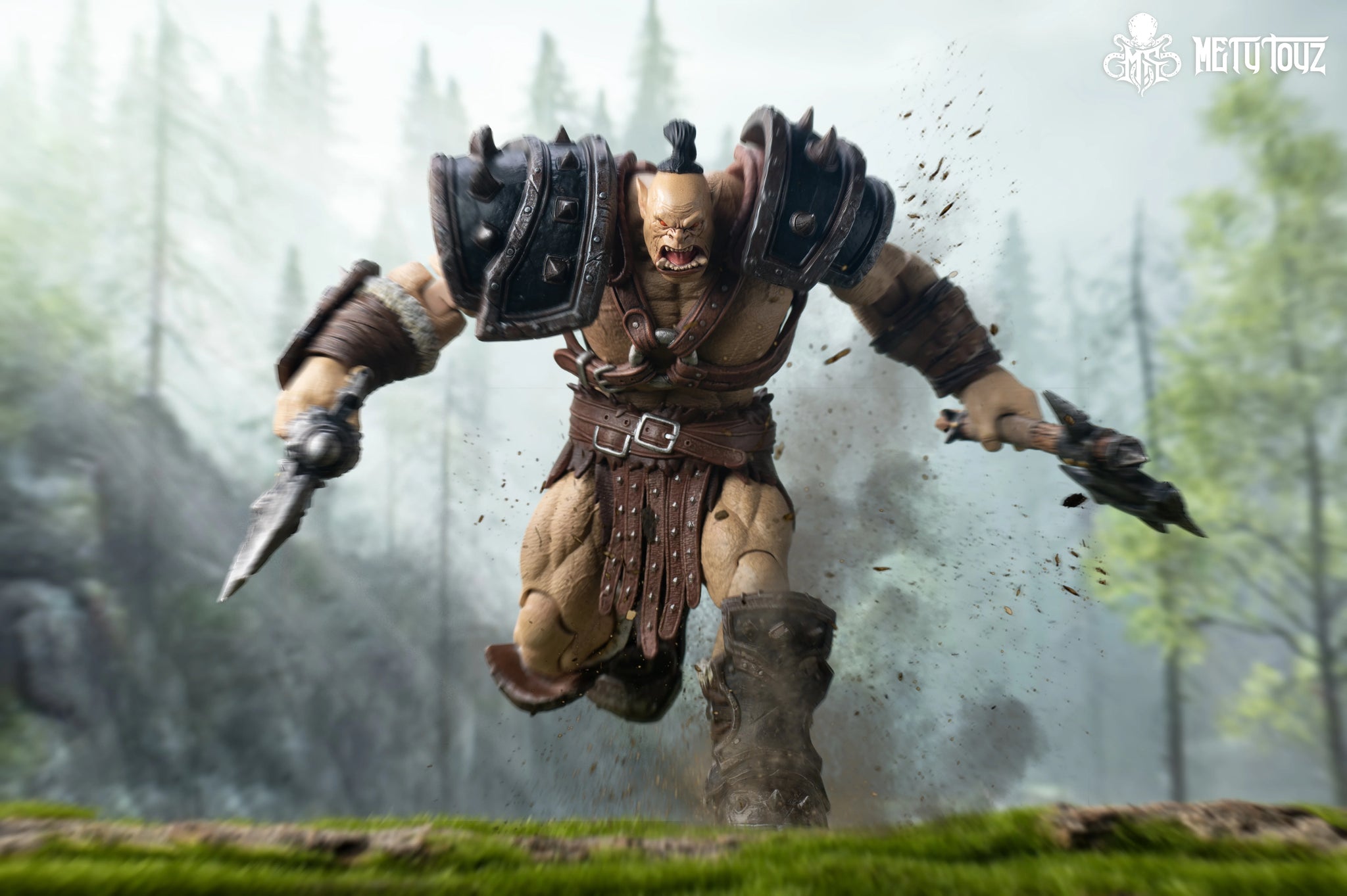 Metytoyz Limited Adventurer World Orc Ork Captain Kagas Bounty Hunter Bloody Hands Morlock Soldier Action Figure Special Edition