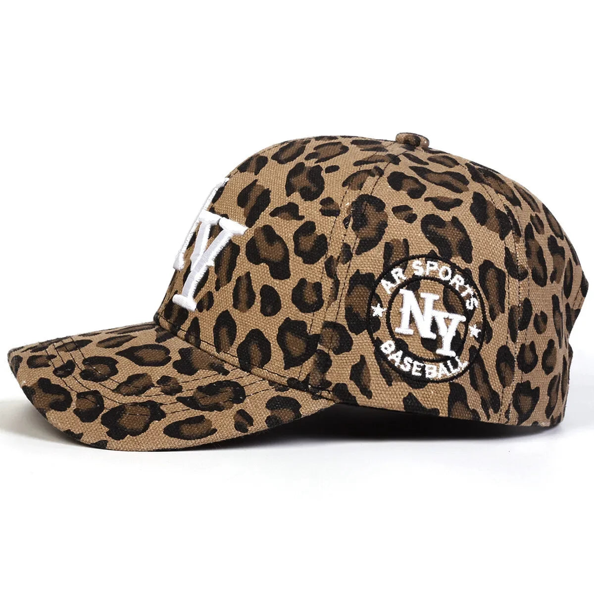 Leopard Print New York Baseball Cap | Adjustable Unisex