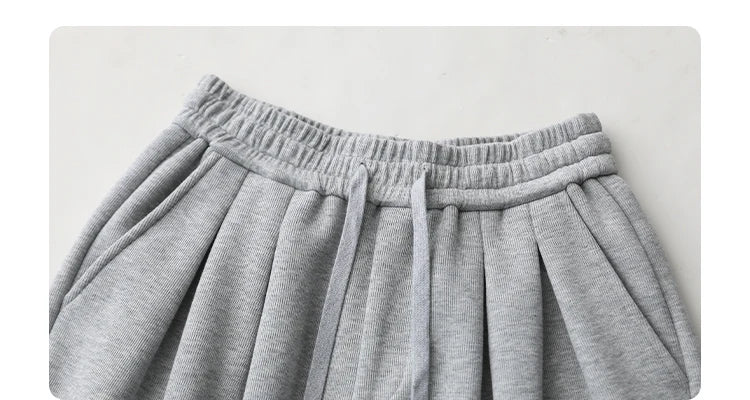 Women's High-Waisted Drawstring Wide-Leg Pants