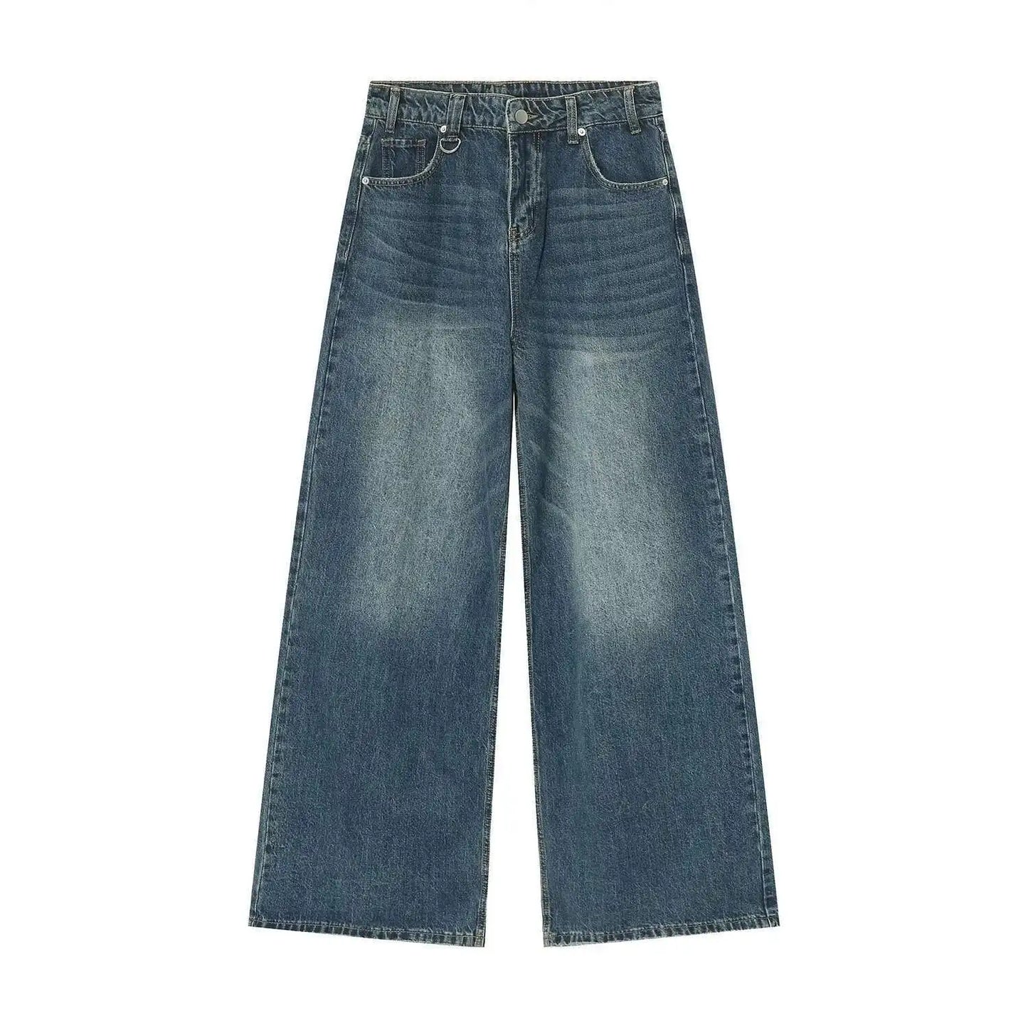 Vintage Camouflage Wide-Leg Men's Jeans