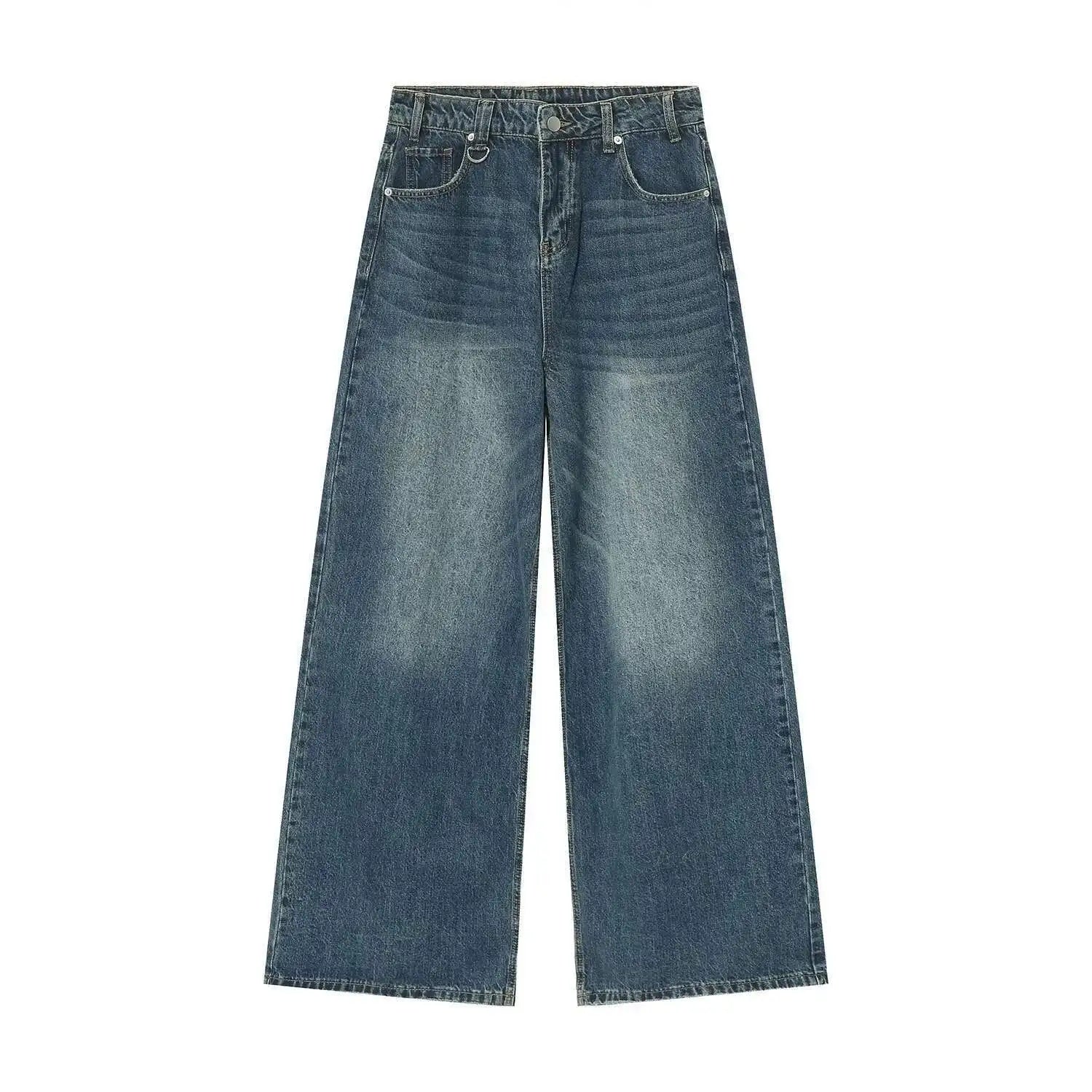 Vintage Camouflage Wide-Leg Men's Jeans