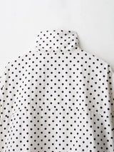 Fashion Polka Dot Shorts Sets For Women 2026 Spring Drawstring Bomber Jacket High Waist Shorts 2 Pieces Set Woman Outfits