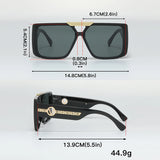 Classic Retro Square Frame Sunglasses for Men