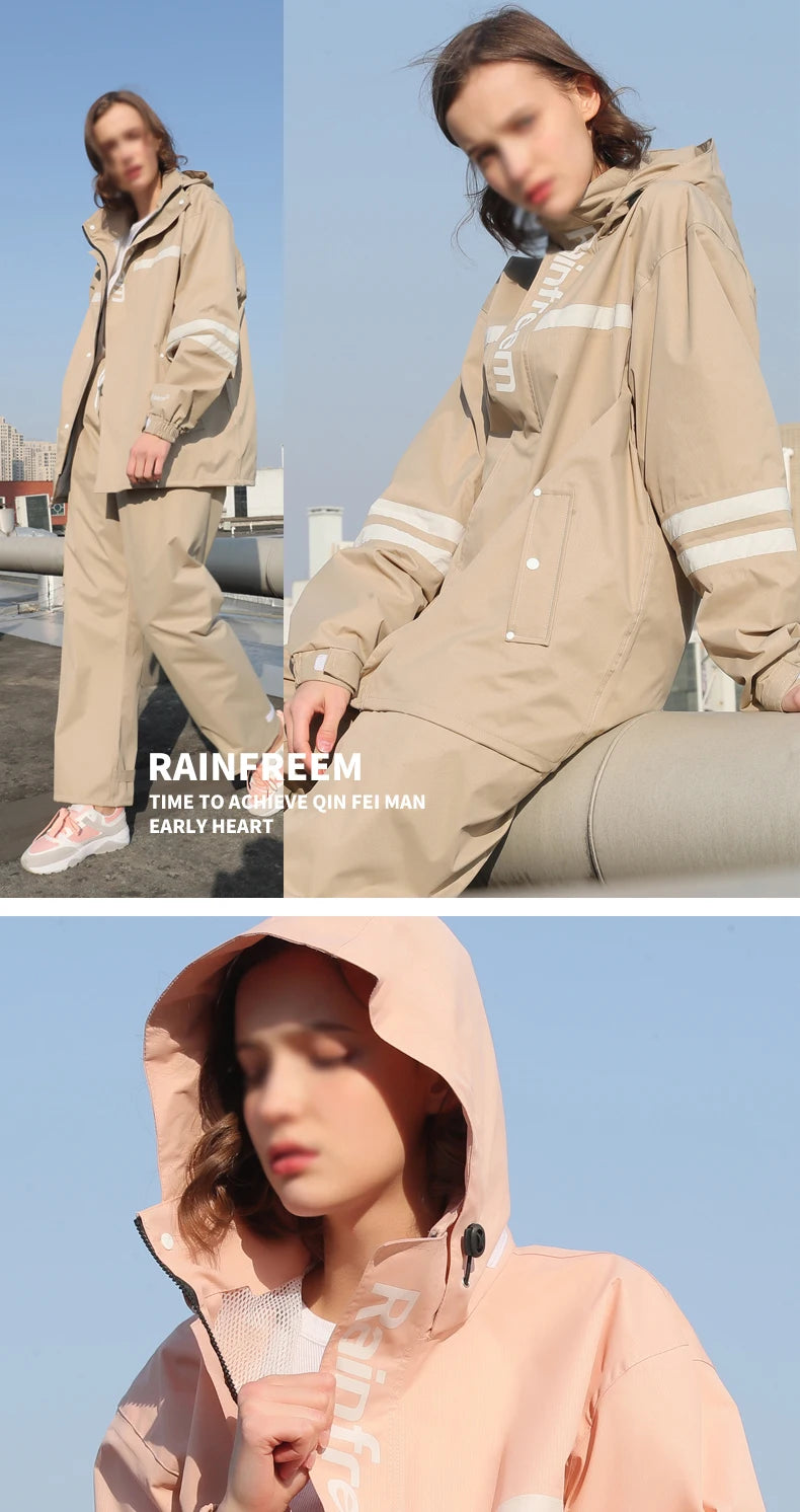Waterproof Reflective Rain Suit – Jacket & Pants Set