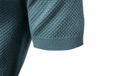 Men's Premium Solid Polo Shirt | Breathable Knit Casual Top