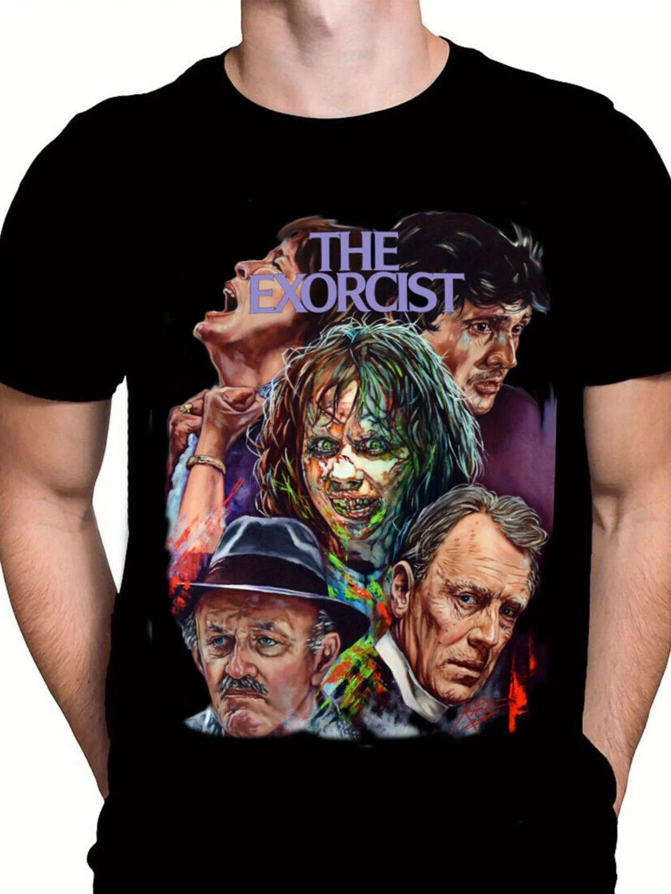 Exorcist Collage Horror Tee