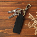 Free Customized Fashion Women Genuine Leather Keychain Vintage Creative Pendant Handmade Small Gift DIY Present Car Key Chain