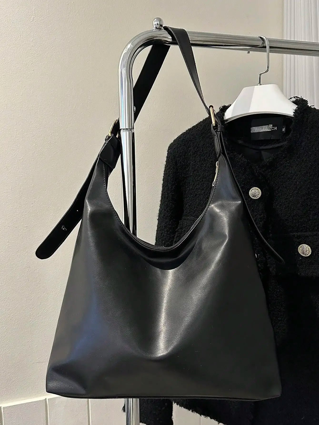 Large Capacity Solid Color Women's Shoulder Bag, Multifunctional Crossbody Bag, Women's Shoulder Tote Bag, Large Capacity Crossbody Tote Bag, Casual Work Bag