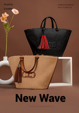 CHCH Women's Tote Bag 2024 New Vacation Beach Bag Beach Bag Handheld Shopping Bag