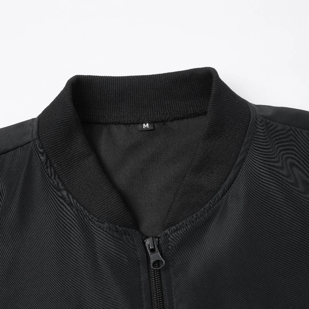 Men's Lightweight Zip-Up Baseball Collar Jacket