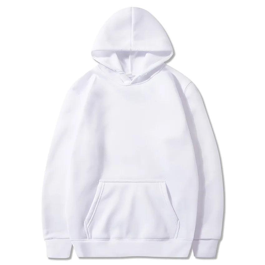 Men’s Classic Solid Color Pullover Hoodie