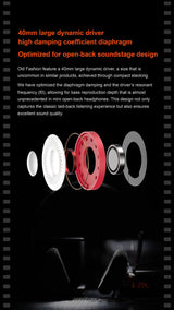 MOONDROP Old Fashioned On-Ear Headphones — 40mm Driver