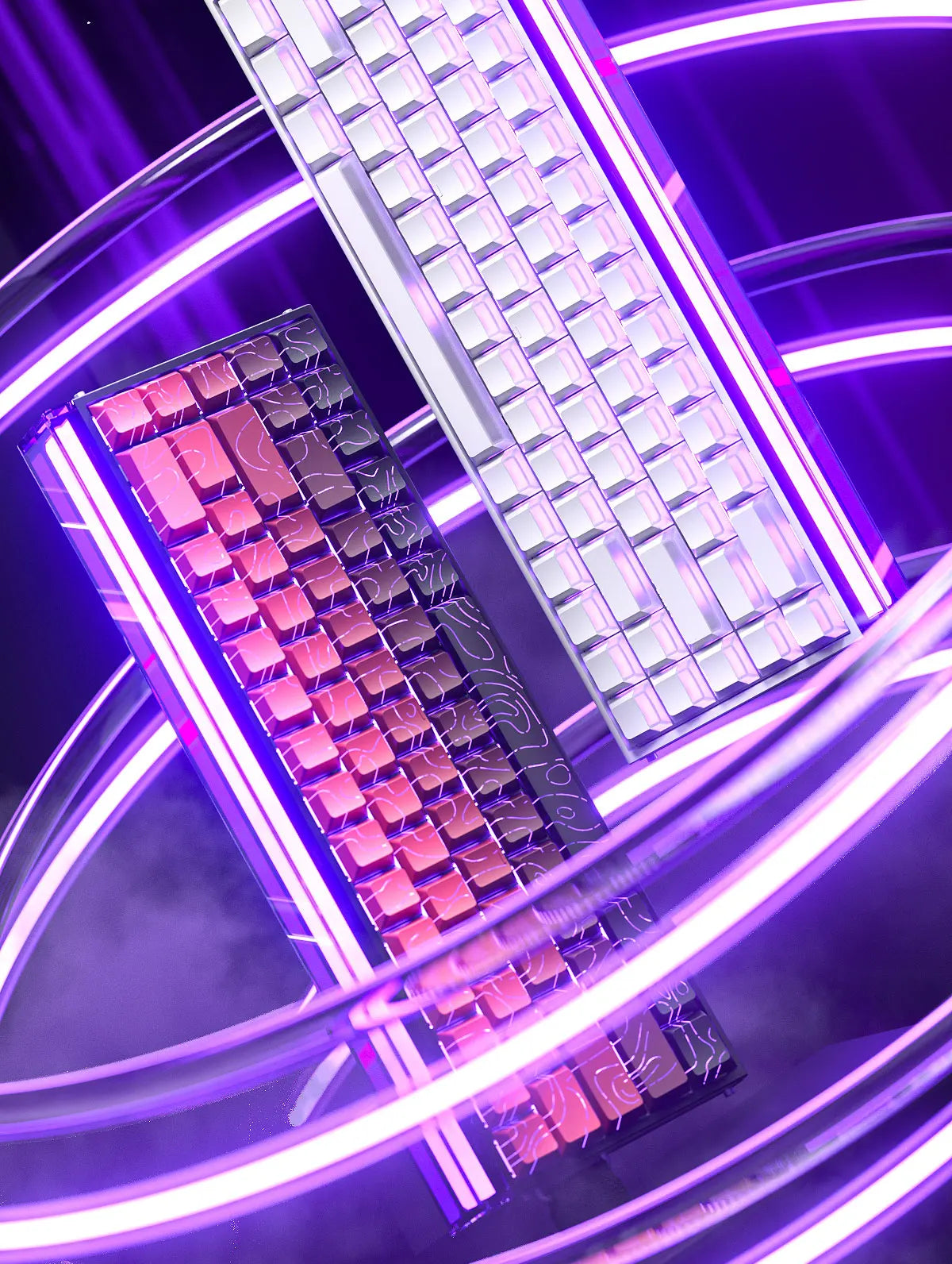 AULA HERO 68HE Magnetic Switch Keyboard Rapid Trigger 8K Return Esports Gamer Keyboard RGB Wired Gaming Keyboard