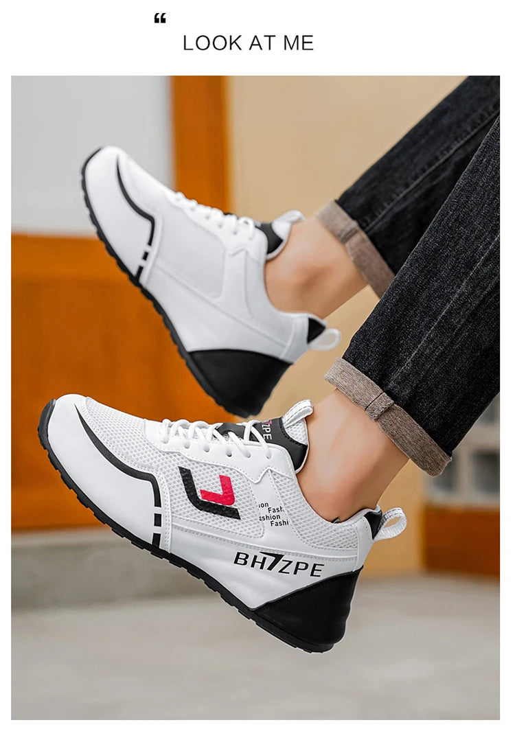 Men's Breathable Colorblock Low-Top Sneakers