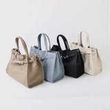 Luxury Brand Silver Buckle Women Bags Genuine Leather Handbags Women Shoulder Bags Cowhide Autumn Winter New Square Women Totes
