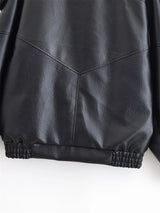 Women’s Black Moto Faux Leather Jacket