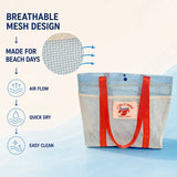Mesh Beach Tote Bag for Women, Large Capacity Quick Dry Pool Bag, Lightweight Summer Travel Shopping Tote