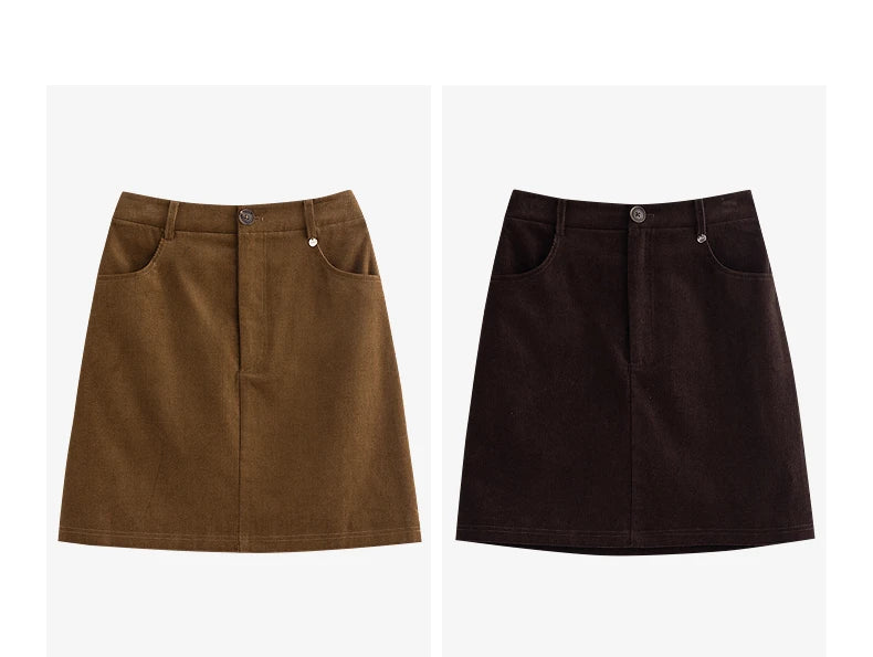 Toyouth Corduroy A-Line Mini Skirt | Autumn 2025