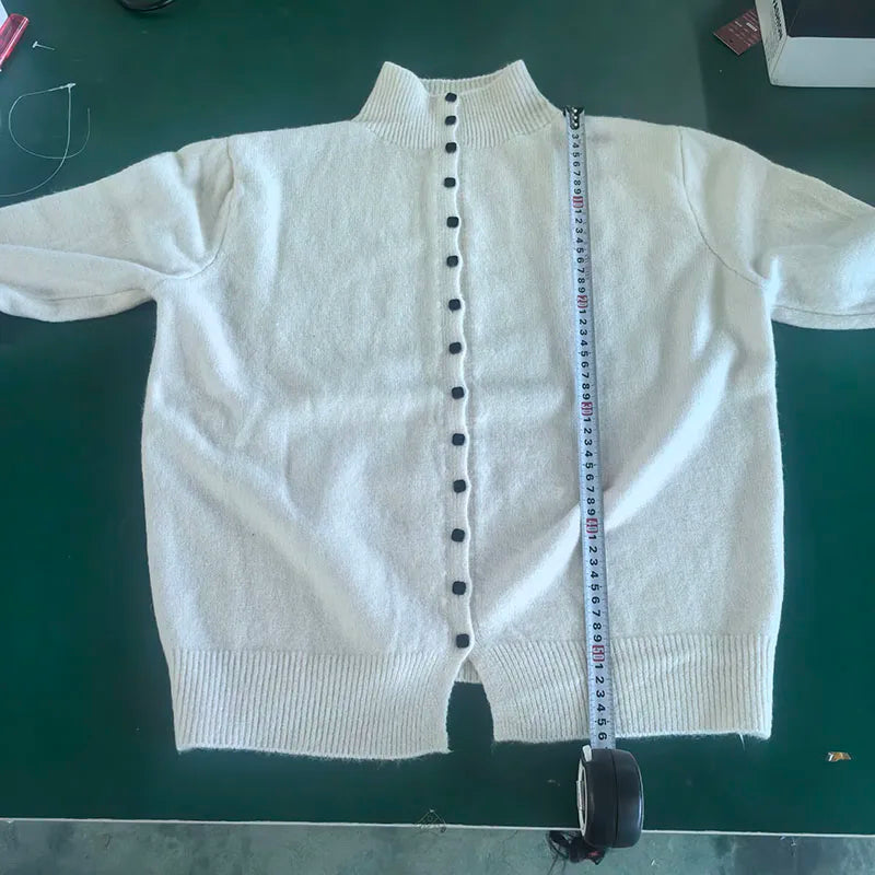 Women's Stand Collar Knit Cardigan