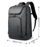 Heroic Knight Business Backpack for Men Waterproof Travel 17.3" Laptop Backpack  High Capacity Multifunctional Pack USB Charging