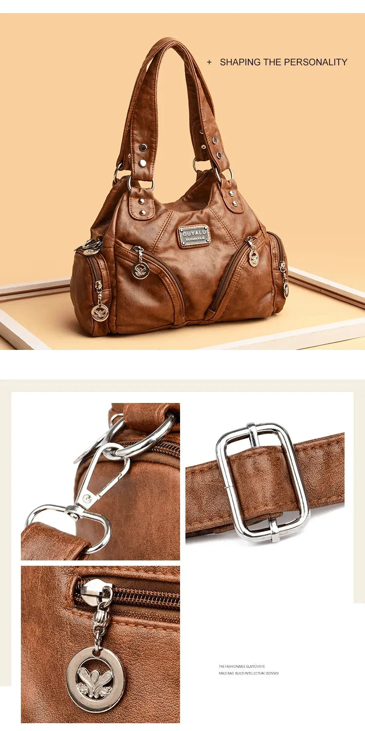 Luxury Soft PU Leather Women's Shoulder Bag