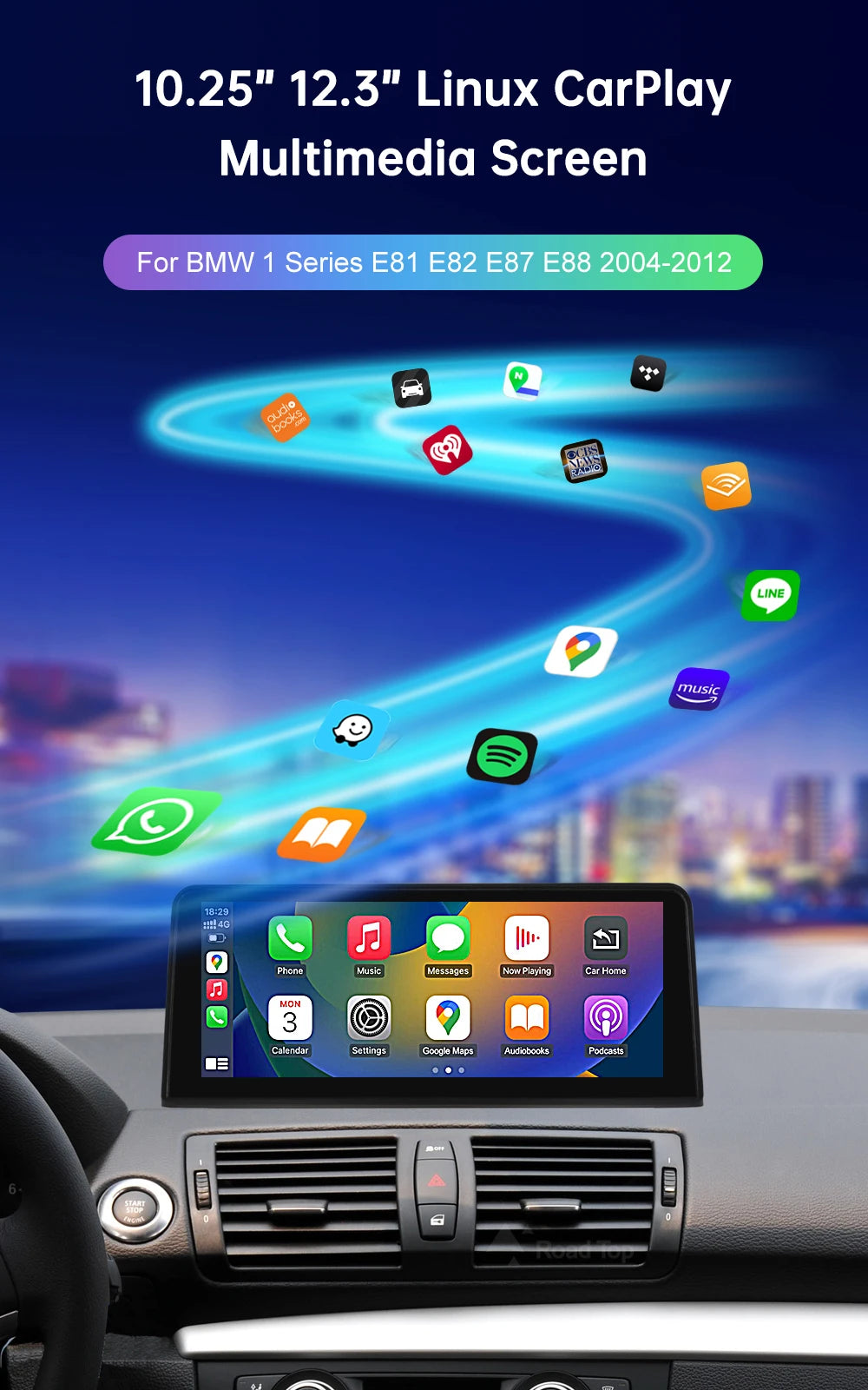 BMW 1 Series Wireless CarPlay & Android Auto Display