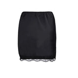 Elegant High-Waist Satin Mini Pencil Skirt