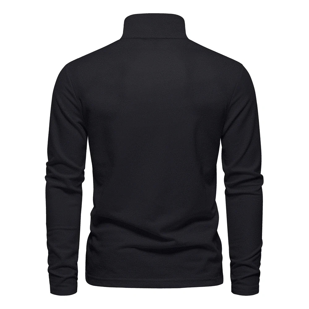 AIOPESON Men's Deer Embroidery Polo Shirt – Long Sleeve