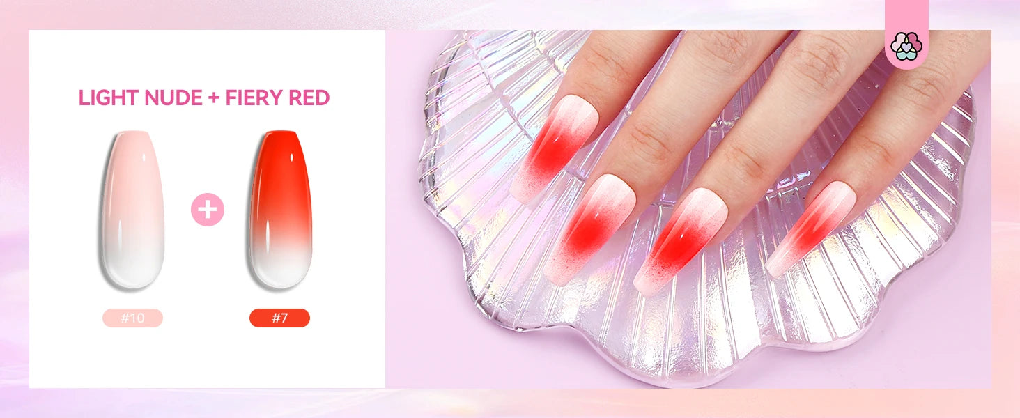 Saviland 12-Color Airbrush Gel Nail Polish Set