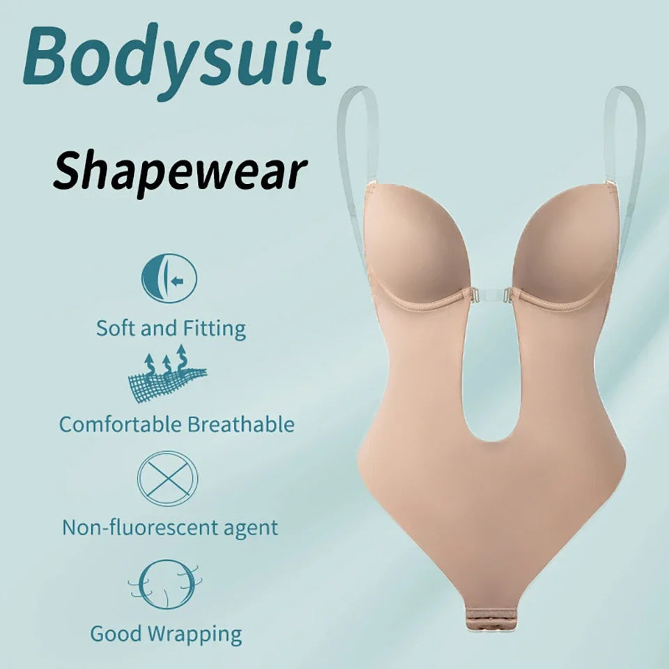 Deep V-Neck Body Shaper
