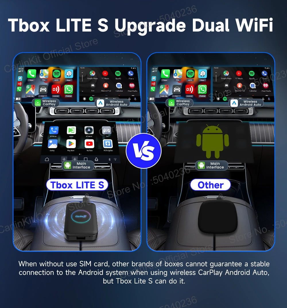 Carlinkit 5-in-1 Wireless CarPlay & Android Auto AI Box