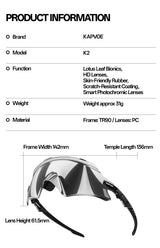 Kapvoe Sports Sunglasses for Men Women Youth Baseball Cycling Running Driving Fishing Golf Motorcycle Outdoor Glasses UV400