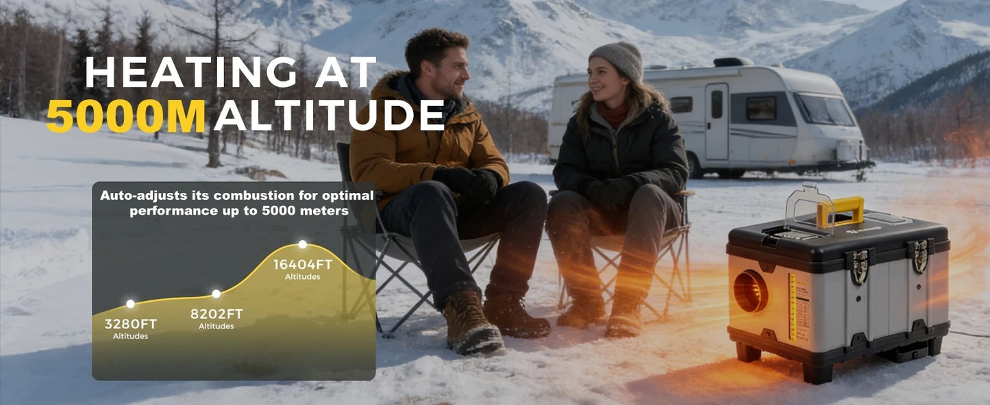 Sunster TB10 8KW Diesel Air Heater | Bluetooth LCD