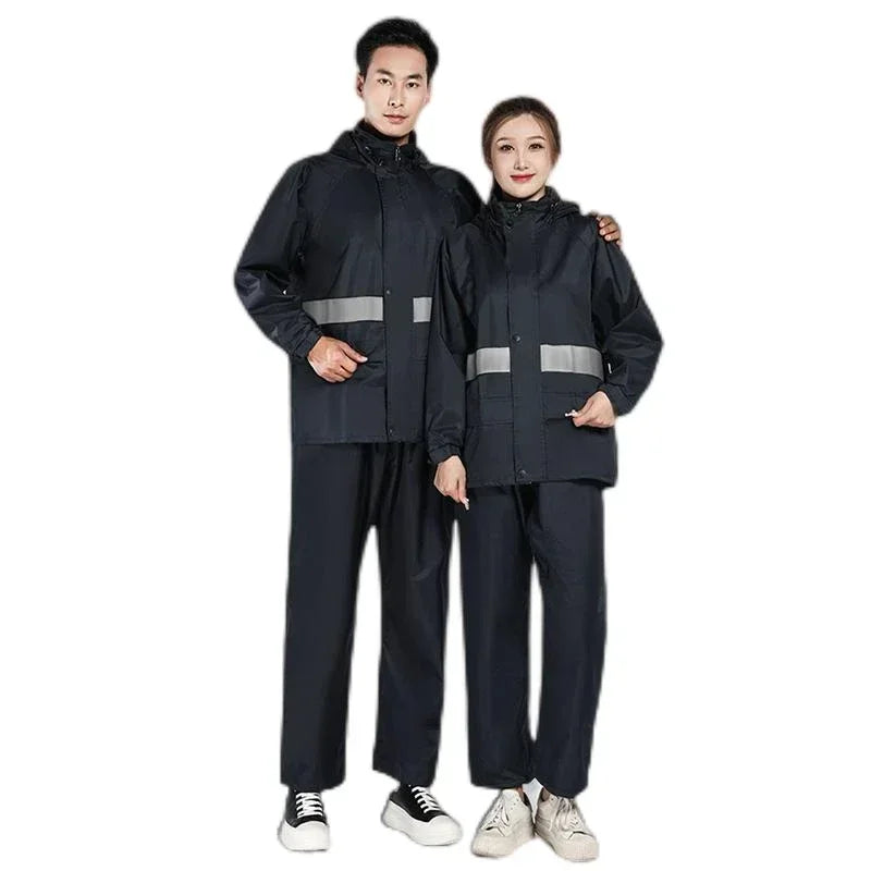 Waterproof Rain Suit for Men & Women | Reflective Riding Gear