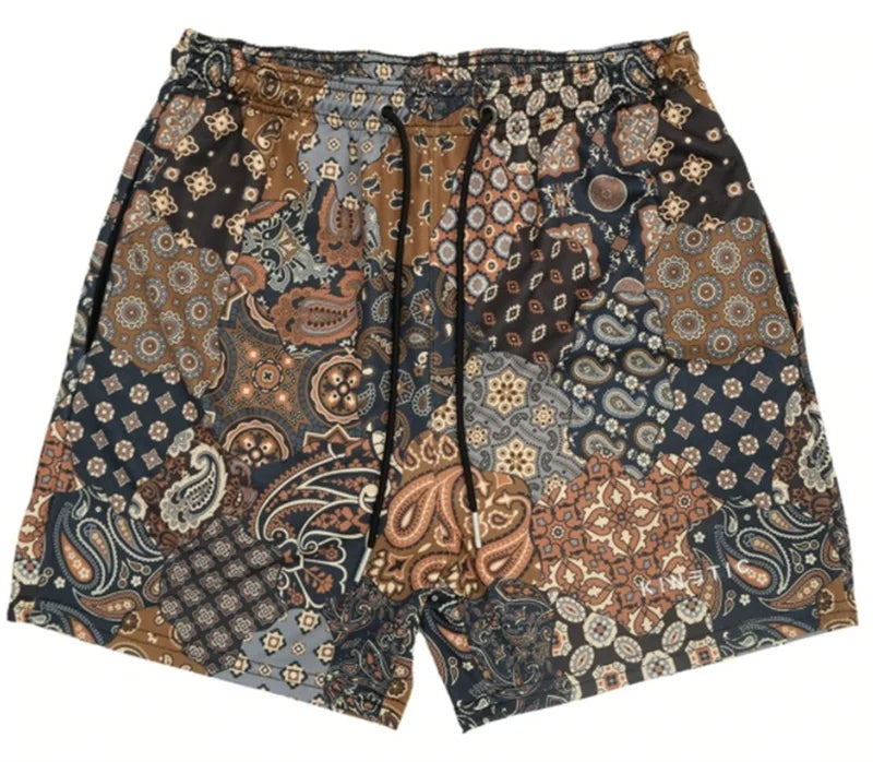 Rose Embroidered Hip Hop Shorts
