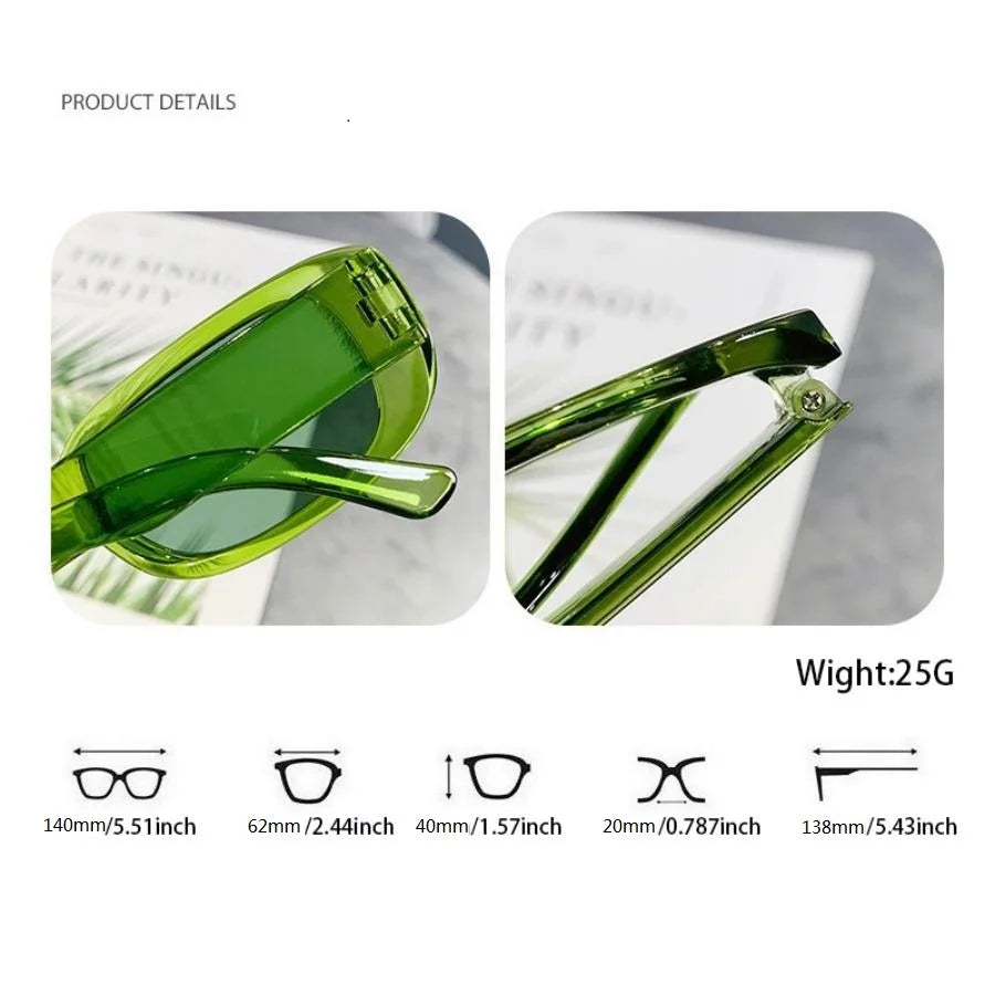 56-Piece Rectangle Sunglasses Set | Unisex Vintage Style