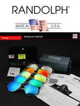 Men's Pilot Sunglasses – Mirror Lens UV400 Alloy Frame