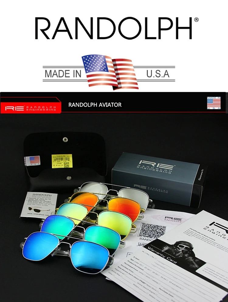 Men's Pilot Sunglasses – Mirror Lens UV400 Alloy Frame