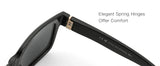 ZENOTTIC Retro Rectangle Sunglasses for Men Women Polarized UV400 Protection Classic Trendy Driving Sun Glasses
