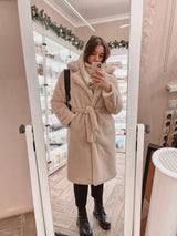Luxury Faux Rabbit Fur Winter Overcoat