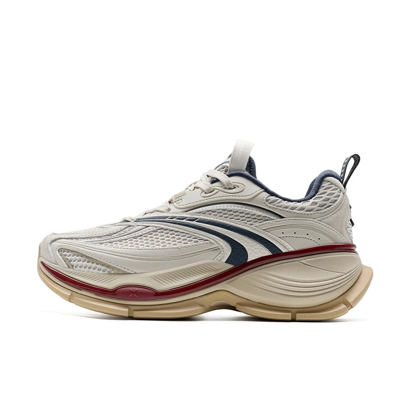 Xtep Basque 2 Casual Shoes for Men Height-increasing Mesh Cushioning Retro Millennium Daddy Female Shoes 875219320012