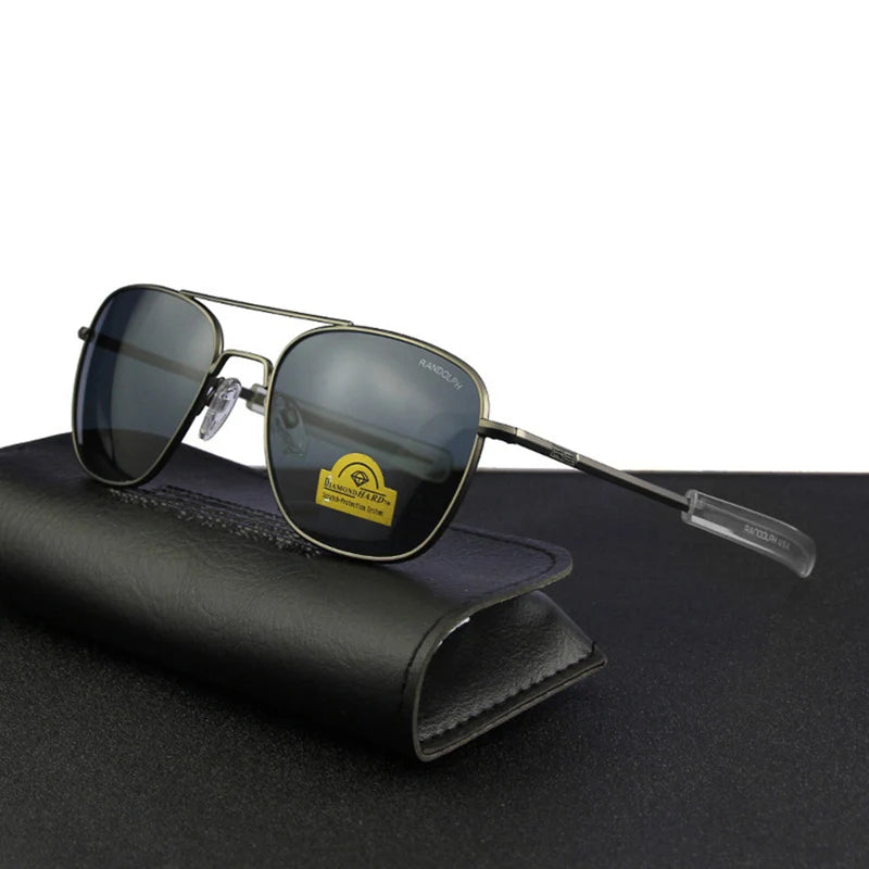 Men's Pilot Sunglasses – Mirror Lens UV400 Alloy Frame