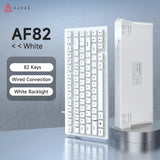 AJAZZ AF82 Office Low Profile Keyboard RGB Wired/Wireless Gaming Keyboard 75% Layout 82 keys 4000mAh Battery for Win/Mac