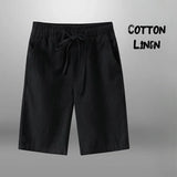 Men's Cotton Linen Drawstring Shorts