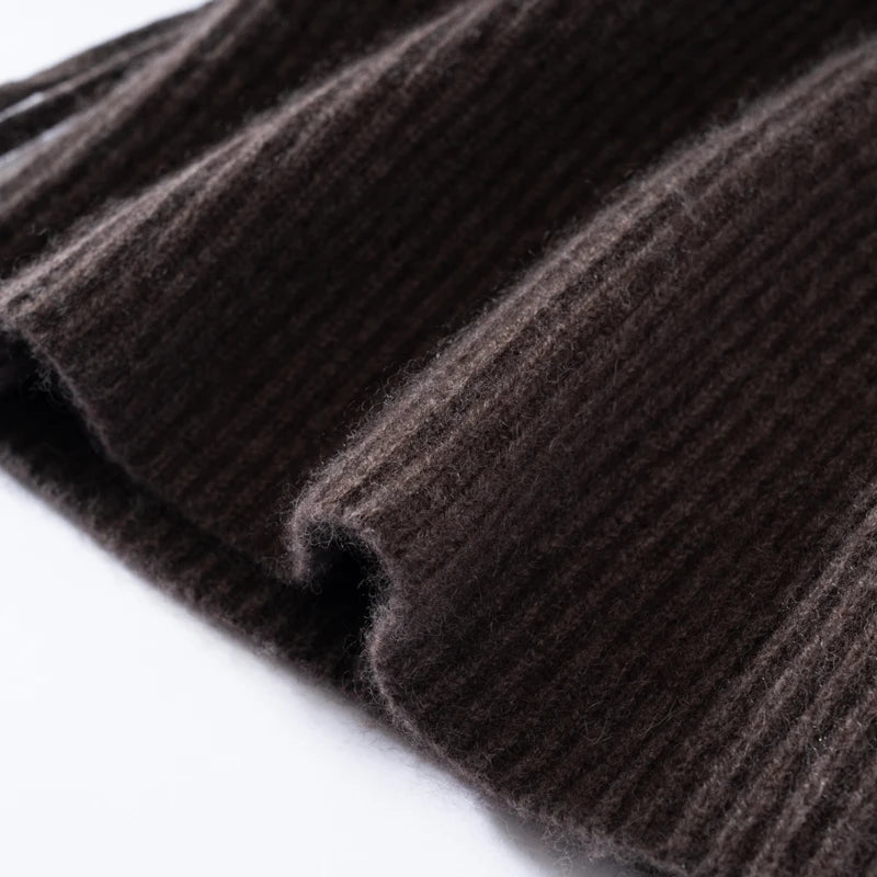 Women's Pure Cashmere Knit Beanie & Scarf Hat